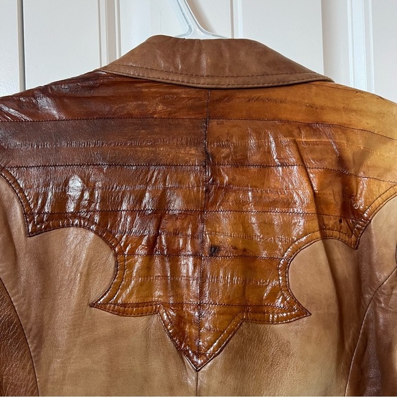 Vintage Size 8 Genuine Leather Golden Collection by Pioneer Wear - Picture 9 of 16